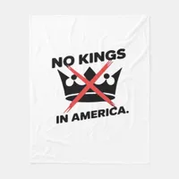 No Kings In America Anti Essential Retro Style Fleece Blanket