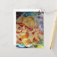 chips junk journal Mixed Media Collage Postcard