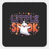 Little Spook Cute Halloween Creative Style Square Sticker