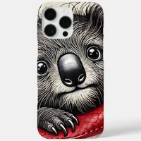 Cute Koala Bear Illustration With Vibrant Colors iPhone 16 Pro Max Case