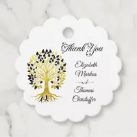 Golden Tree of Life Timeless Sophisticated Elegant Favor Tags