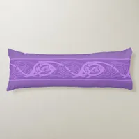 Celtic Knotwork Fish in Purple Body Pillow