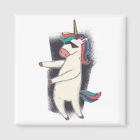 Unicorn Floss Dance Magnet