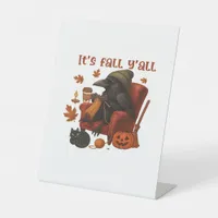Fall Crow – It’s Fall Y’all Art Pedestal Sign