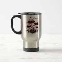 Blooms Shadows - Whimsigoth Mushroom Art Pastel Go Travel Mug