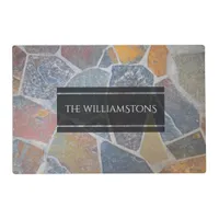 Elegant Painted Cobblestones / Decorative Stones Placemat