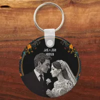 Bride & Groom delicate classic  Keychain