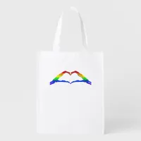 Bone Hands Heart Classic Style Grocery Bag