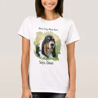 Custom Photo Best Dog Mom T-Shirt