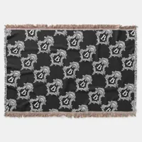 B Monogram Initial Throw Blanket