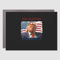 No Kings In America Anti Classic Simple Clean Car Magnet