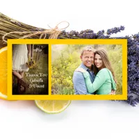 Bride, Cowboy Boots, Sunflowers Wedding Thank You