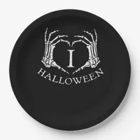 Heart Halloween Skeleton Hand Costume Men Women Ki Paper Plates