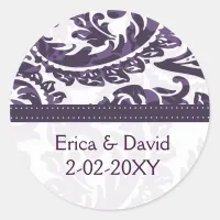 violet Monogram label