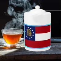 Georgia State Flag Teapot