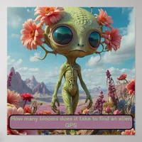 Lost in a flower field poster