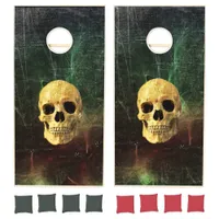 Skull Abstract Design Corn Hole Game Set