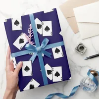 Ace of Spades Winning Card Wrapping Paper