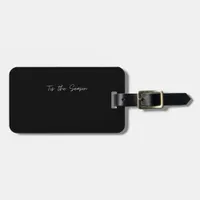 Neon Tis The Season Sign Luggage Tag