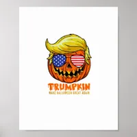 Trumpkin Usa Make Halloween Great Again Funny Poster