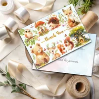 Enchanted Forest Wild One Boy Birthday Invitation