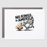 No Kings In America Classic Retro Graphic Car Magnet