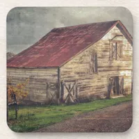 A Rustic Barn Coaster