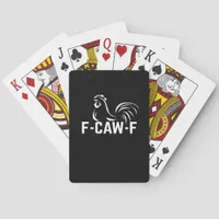 F-Caw-F Funny Wordplay Quote Creative Casual Poker Cards