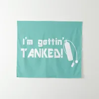 Scuba Diving Funny Quote Tapestry