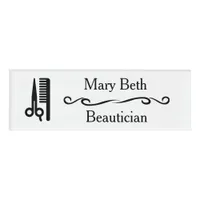 Personalized Beautician Beauty Salon Name Tags