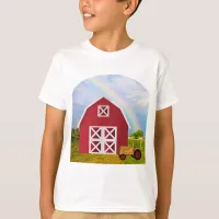 Add Your Name to Red Barn with Blue Sky T-Shirt