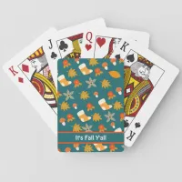 Fall Poker Cards