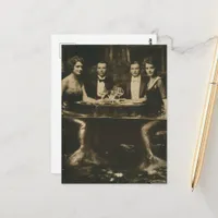  Faux Vintage Photography Mermaid Party Fantasy Postcard