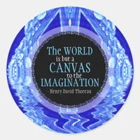 Imagination Canvas Quote Custom Art Sticker