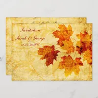 fall wedding Invitation cards