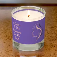 Custom Inspirational Scented Candle–Relax &Reflect Scented Candle