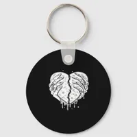 Skeleton Hands Heart– Gothic  Heart Classic Keychain