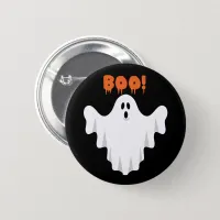 Cute Boo Ghost Kids Halloween Party Favor Button