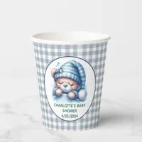 Cute Teddy Bear Baby Shower Paper Cups