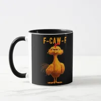 Gothic F-Caw-F Crow Funny Humor Mug