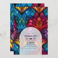 Stained Glass Christmas Party Invitation