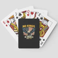 No Kings In America Since 1776 Vintage Graphic Poker Cards