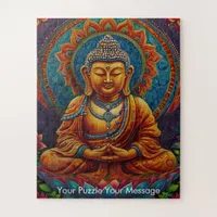 Mystic Boho Buddha Mandala Jigsaw Puzzle