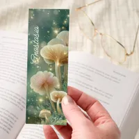 Glowing Forest Mushrooms Fantasy Bookmarks