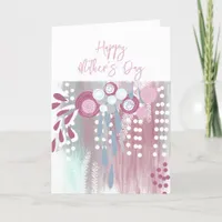 Abstract Floral Modern Mother's Day Card