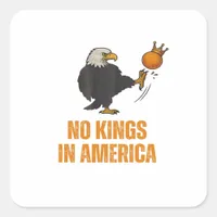 No Kings In America We The People Political Vintag Square Sticker