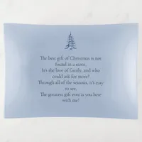 The Best Gift, Family Blue Christmas Pagoda  Trinket Tray