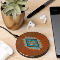 Southwest Canyons Geometric Diamond Design Wireless Charger