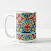  Tie Dye Spiral in Magenta Print  15 oz Coffee Mug