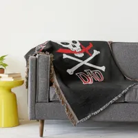 Captain Dad Throw Blanket